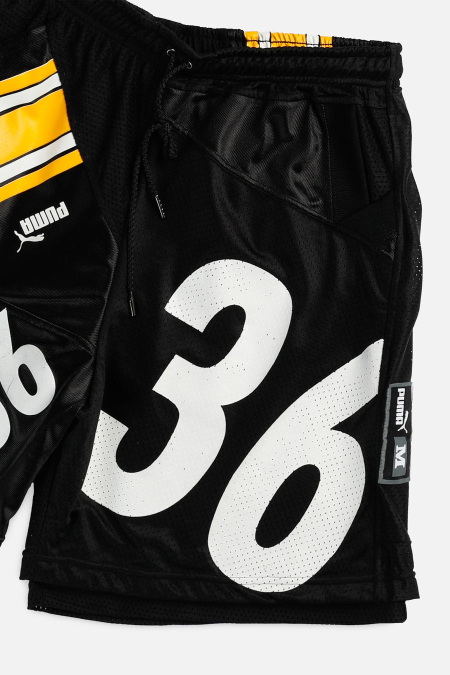 Unisex Rework Pittsburgh Steelers NFL Jersey Shorts - L