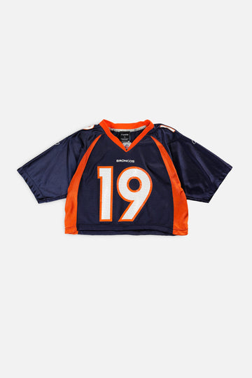 Rework Crop Denver Broncos NFL Jersey - S