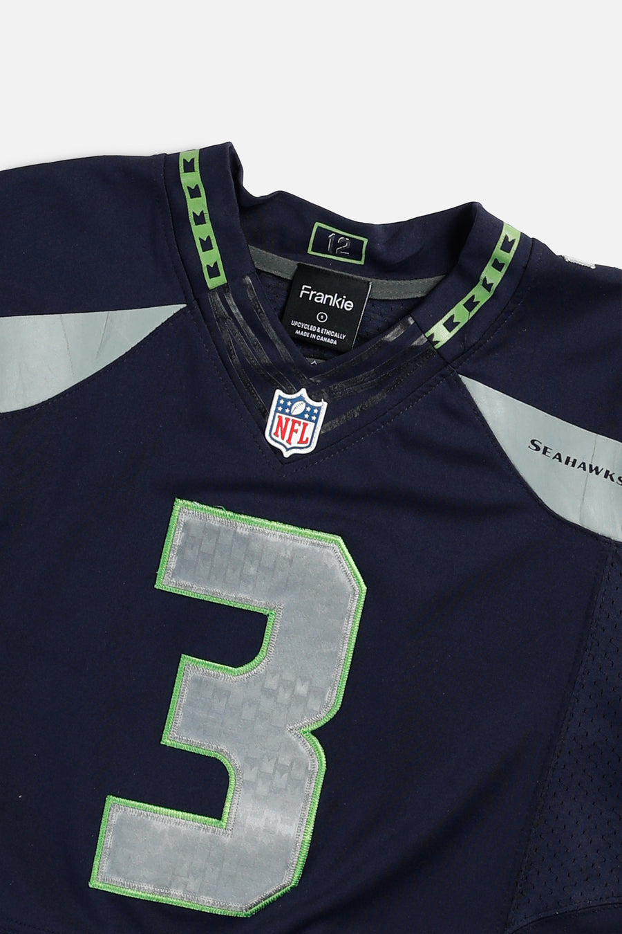 Rework Crop Seattle Seahawks NFL Jersey - S