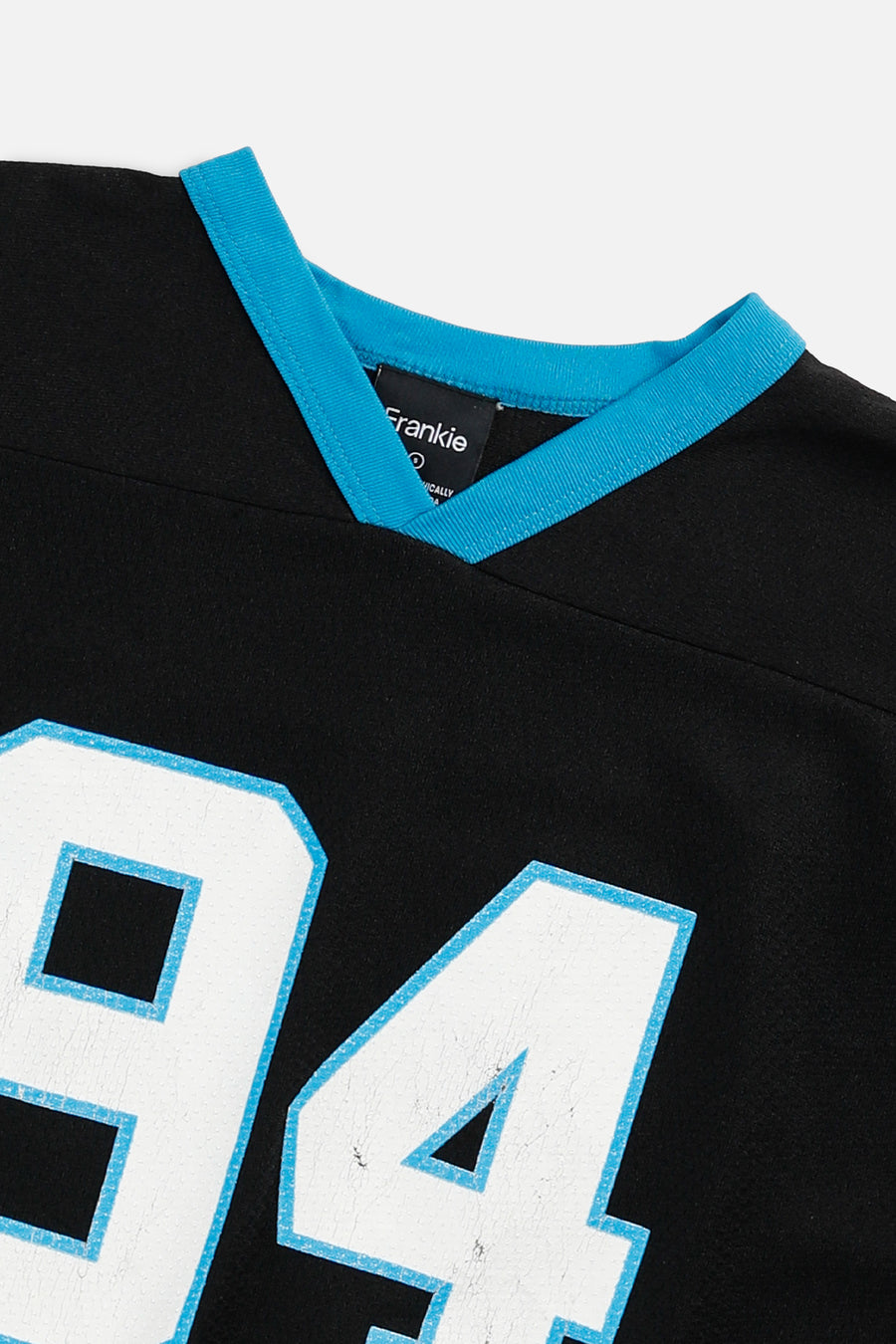 Rework Crop Carolina Panthers NFL Jersey - S