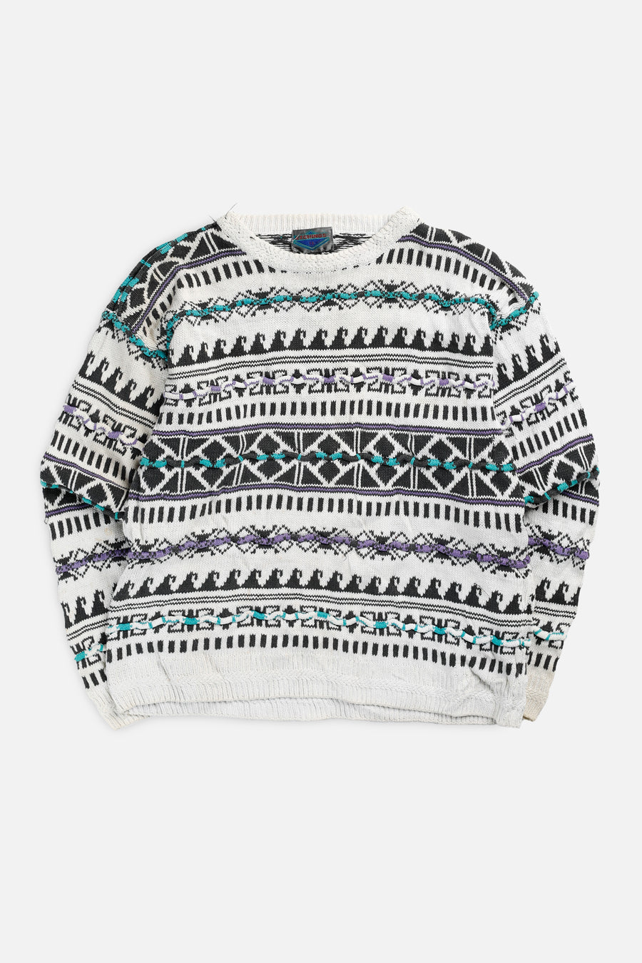 Vintage Coogi Style Knit Sweater - L