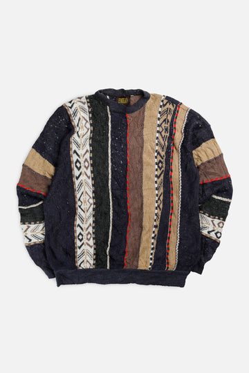 Vintage Coogi Style Knit Sweater - XXL