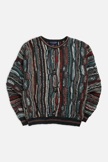 Vintage Coogi Style Knit Sweater - M