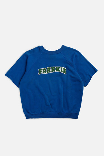 Frankie Upcycled Varsity Sweatshirt Tee - L