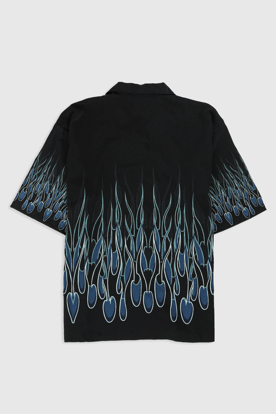 Deadstock Dragonfly Blue Flame Camp Shirt - XL, XXXL