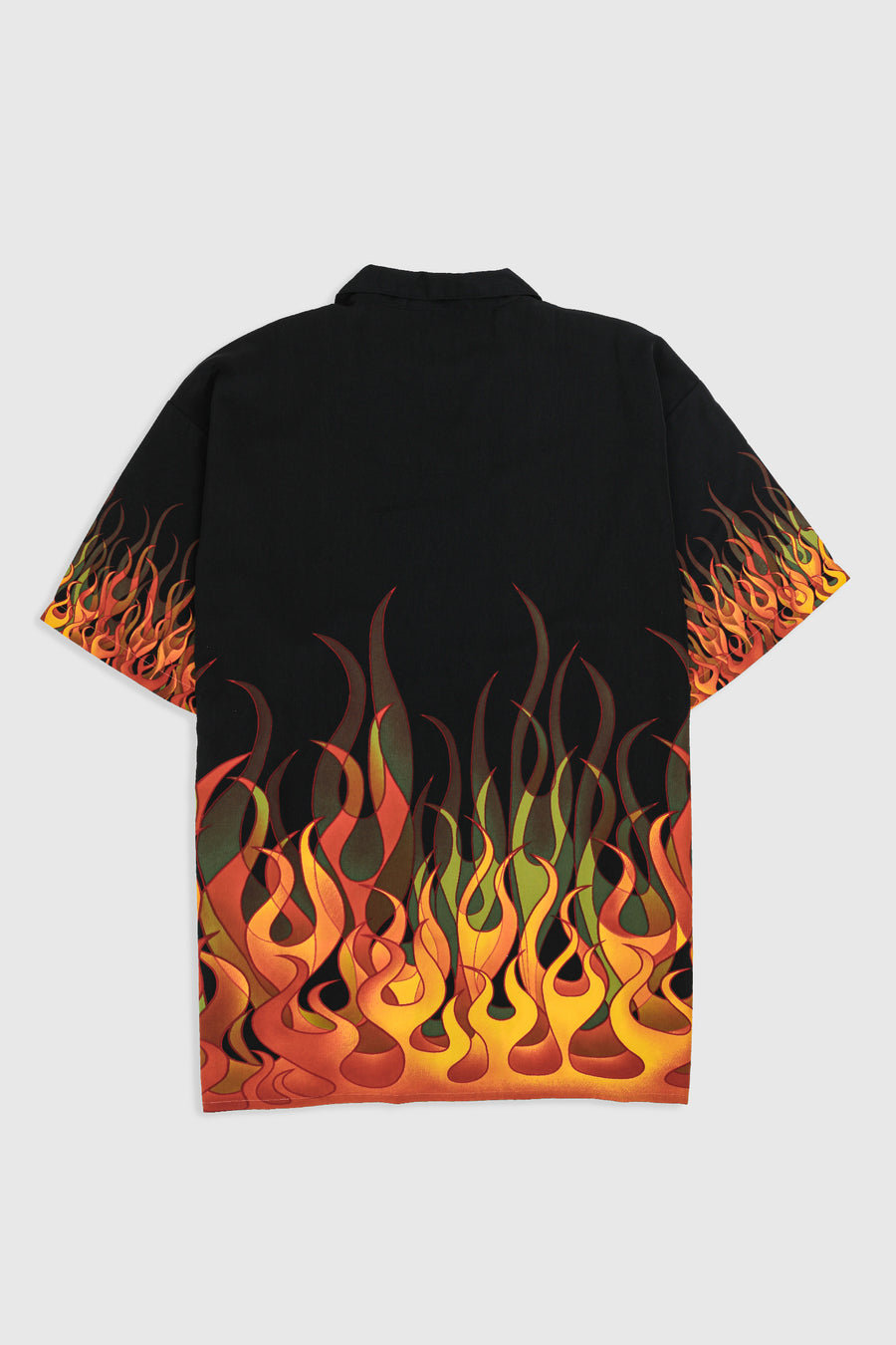 Deadstock Dragonfly Flames Camp Shirt - XXL, XXXL, XXXXL