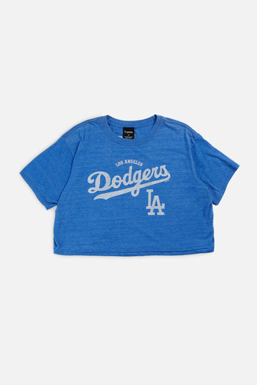 Rework LA Dodgers MLB Crop Tee - XL