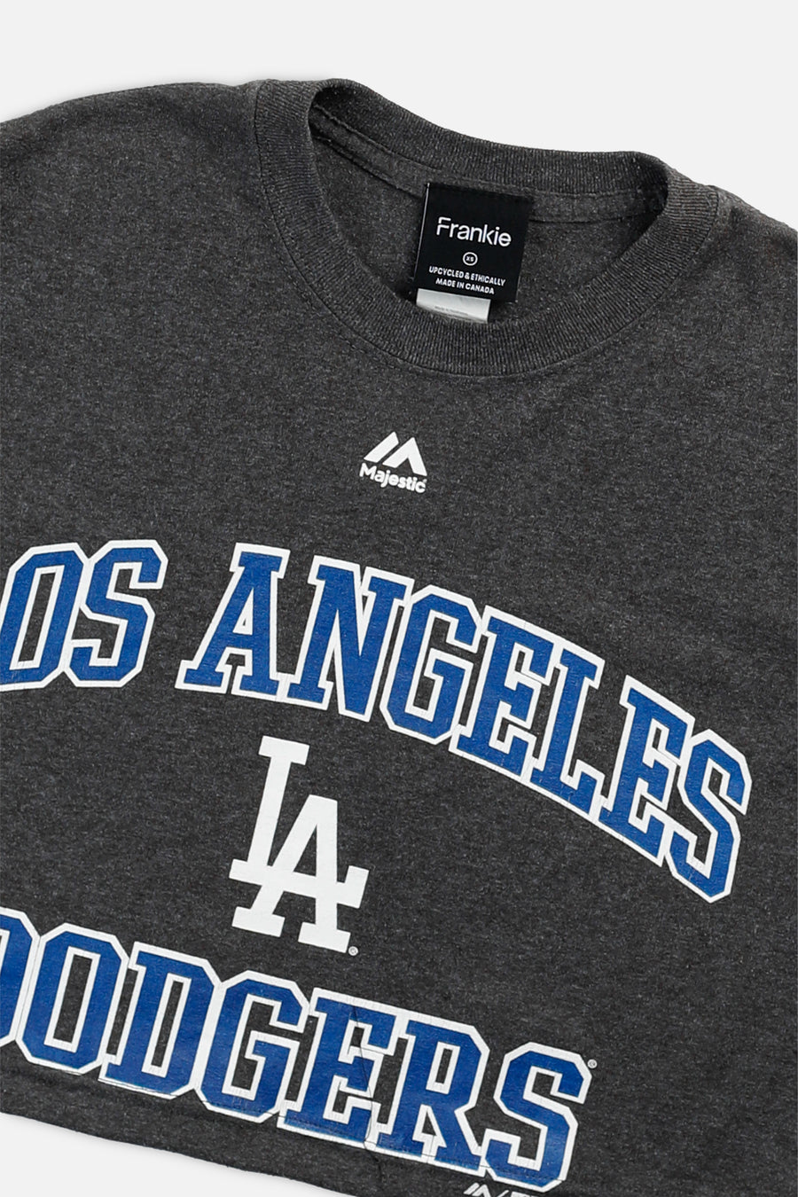 Rework LA Dodgers MLB Crop Tee - XS