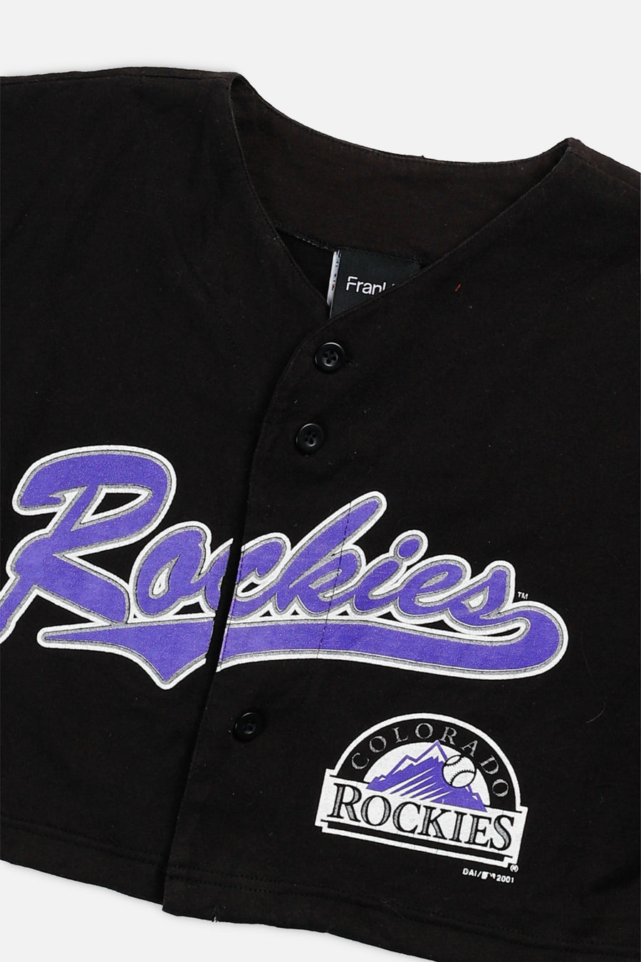 Rework Crop Colorado Rockies MLB Jersey - XS