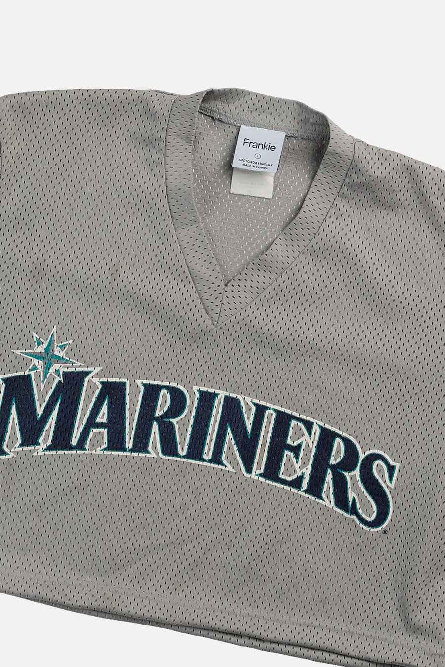 Rework Crop Seattle Mariners MLB Jersey - L