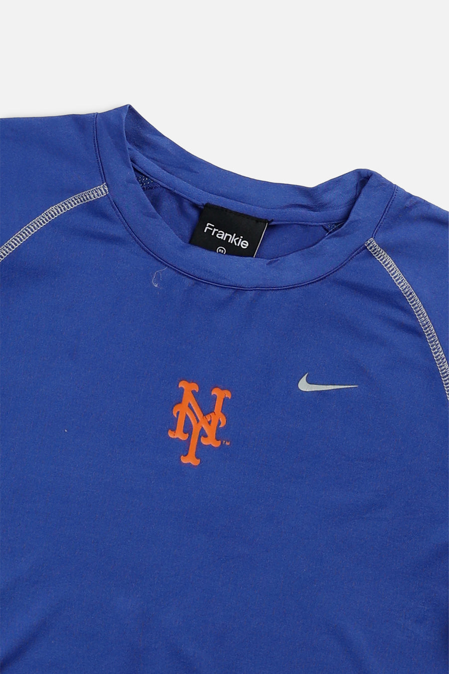 Rework NY Mets MLB Crop Tee - XS