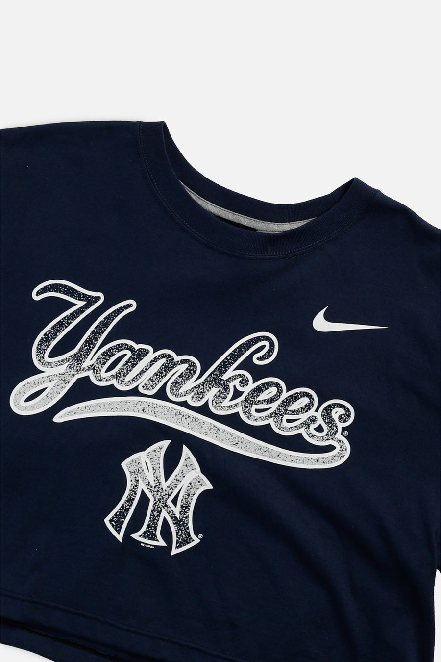 Rework NY Yankees MLB Crop Tee - L