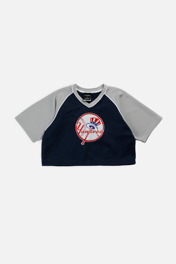 Rework Crop NY Yankees MLB Jersey - S