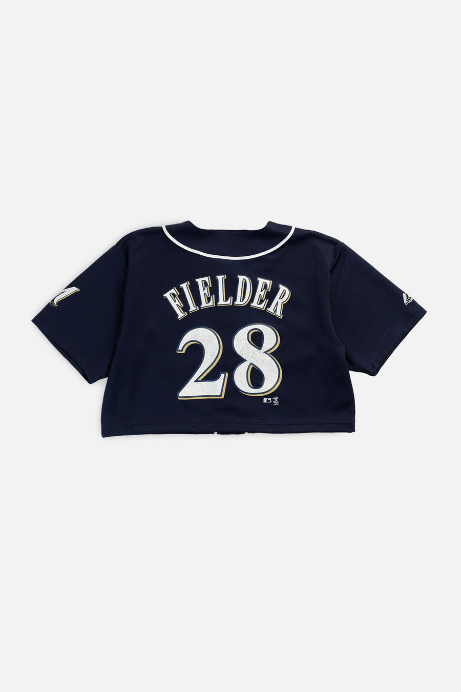 Rework Crop Milwaukee Brewers MLB Jersey - S