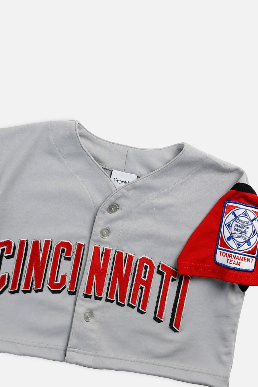 Rework Crop Cincinnati Reds MLB Jersey - XS