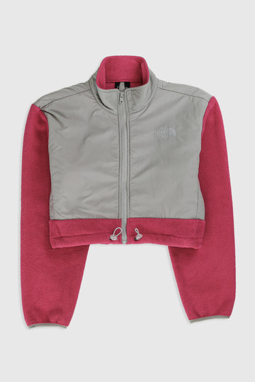 Rework North Face Crop Fleece Jacket - XL