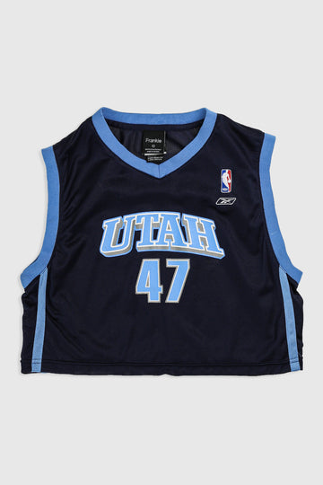 Rework Utah Jazz Crop Jersey - XL