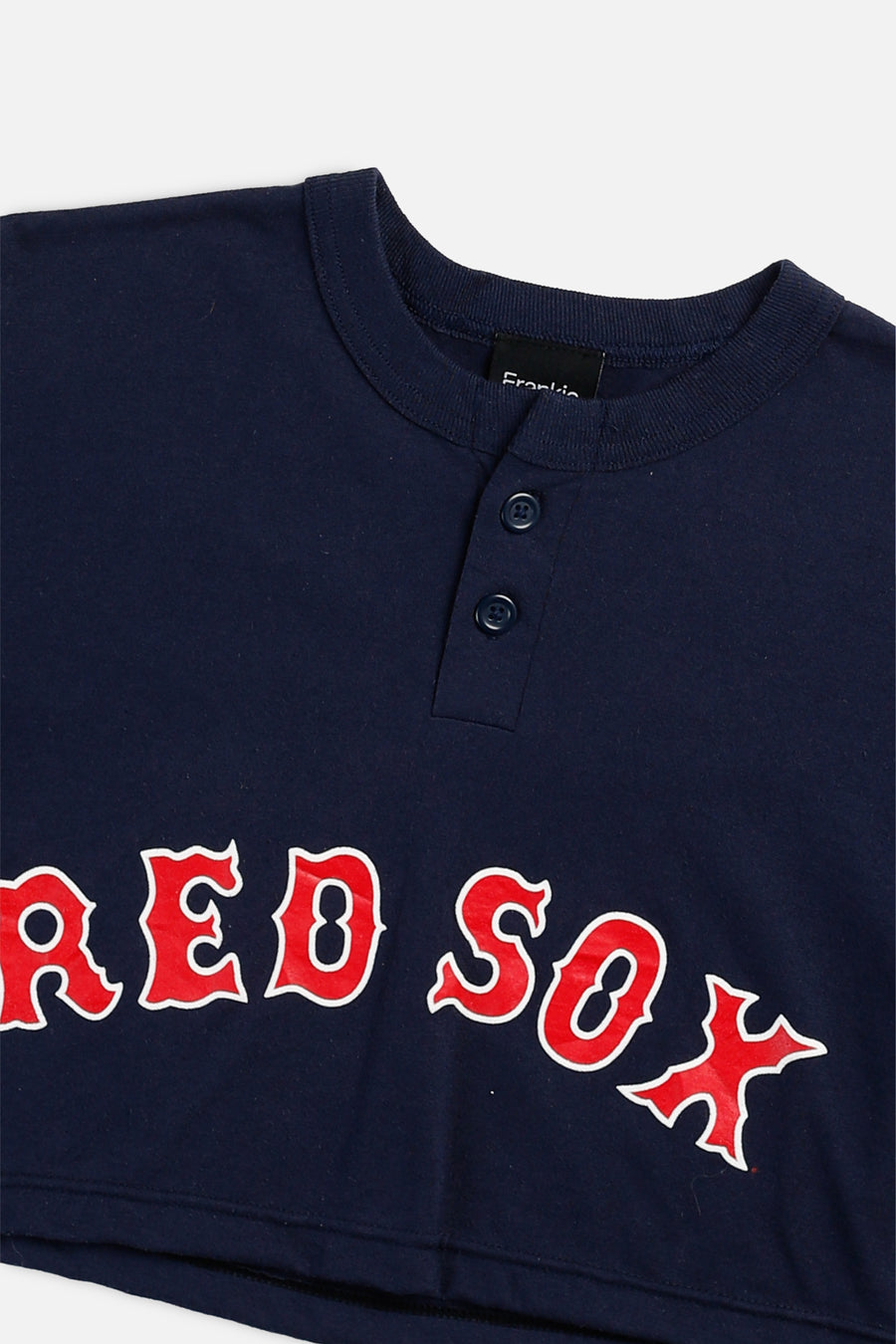 Rework Boston Red Sox MLB Crop Tee - XS