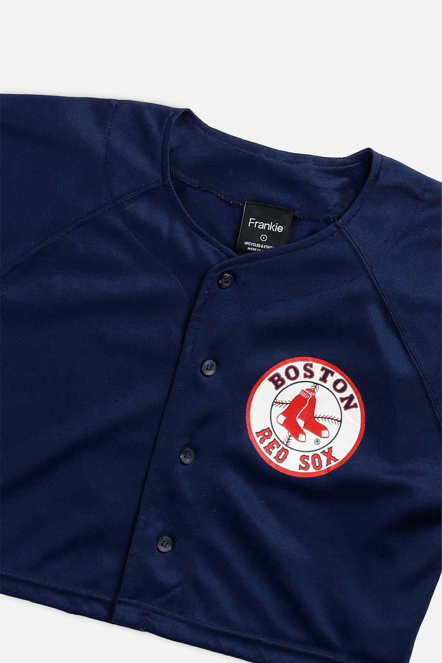 Rework Crop Boston Red Sox MLB Jersey - S