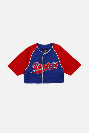 Rework Crop Texas Rangers MLB Jersey - XS