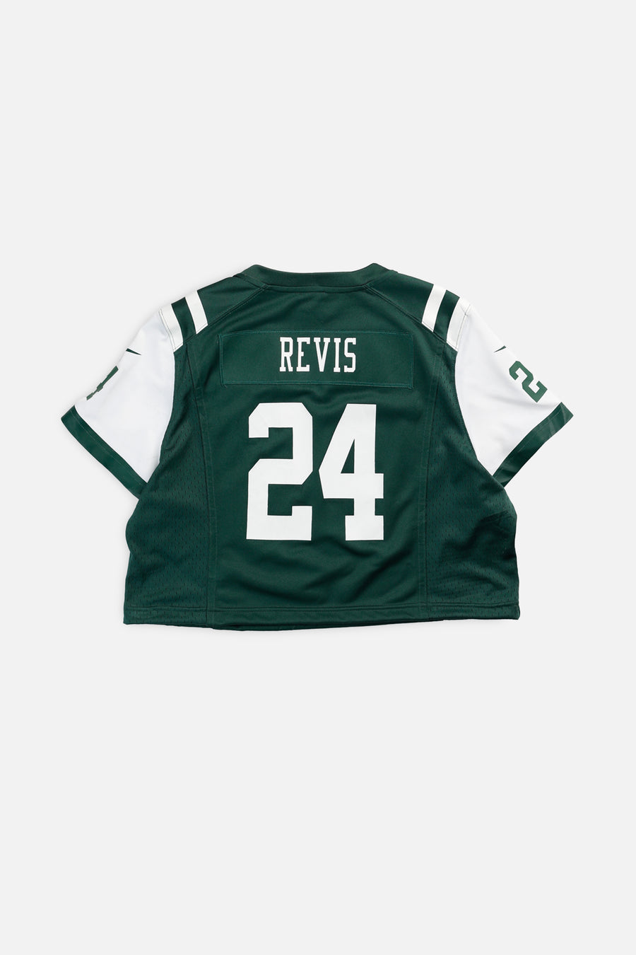 Rework Crop NY Jets NFL Jersey - L