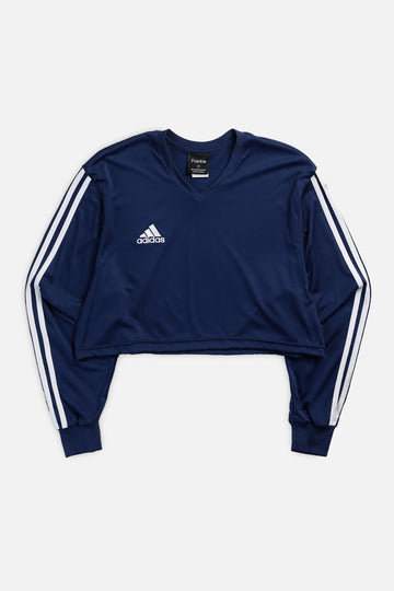 Rework Adidas Crop Long Sleeve Tee - M