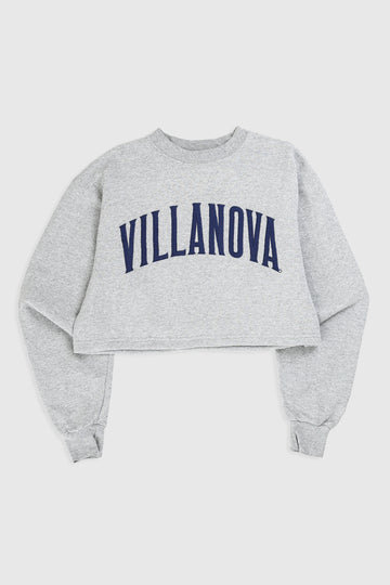 Rework Villanova Crop Sweatshirt - L