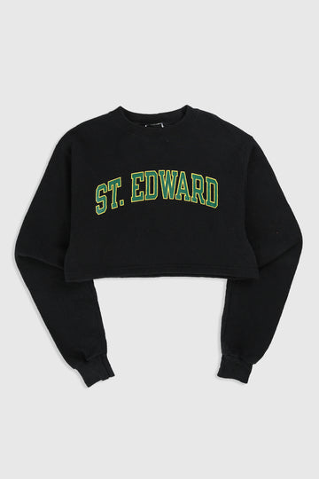 Rework St. Edwards Crop Sweatshirt - M