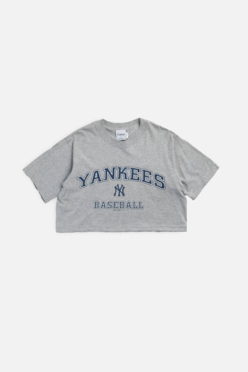 Rework NY Yankees MLB Crop Tee - M