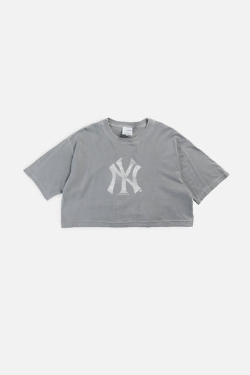 Rework NY Yankees MLB Crop Tee - M