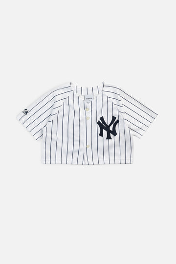 Rework Crop NY Yankees MLB Jersey - XS