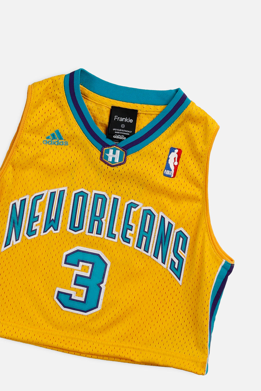 Rework New Orleans Hornets NBA Crop Jersey - XS