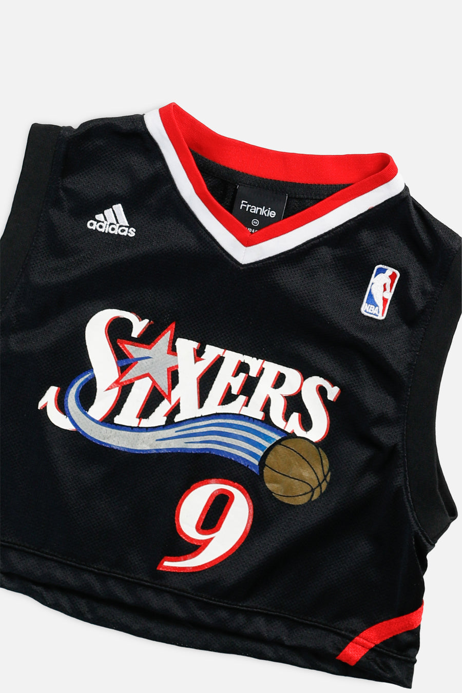 Rework Philadelphia 76ers NBA Crop Jersey - XS