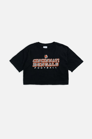 Rework Cincinnati Bengals NFL Crop Tee - XS