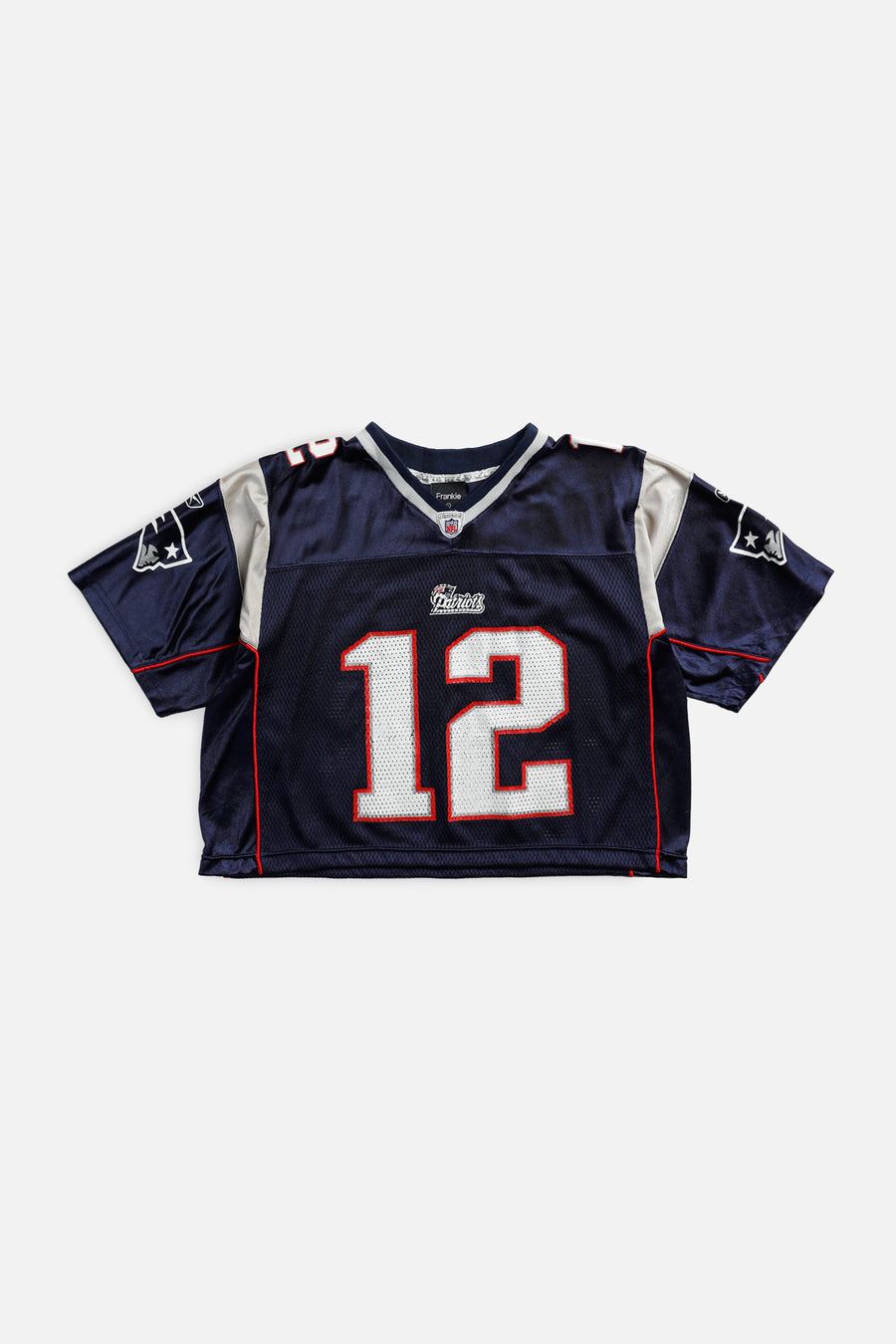 Rework Crop New England Patriots NFL Jersey - L