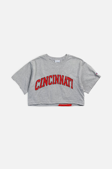 Rework Cincinnati Bearcats NCAA Crop Tee - XS