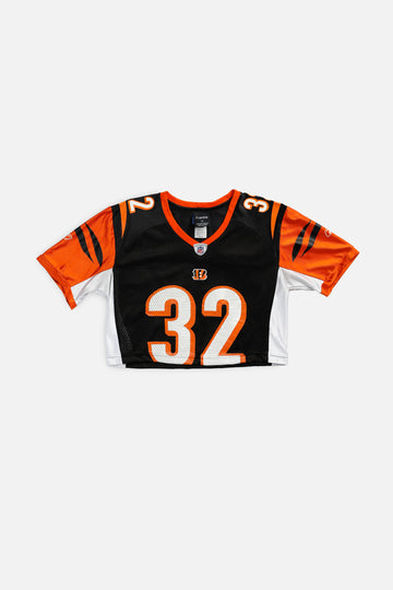 Rework Crop Cincinnati Bengals NFL Jersey - S