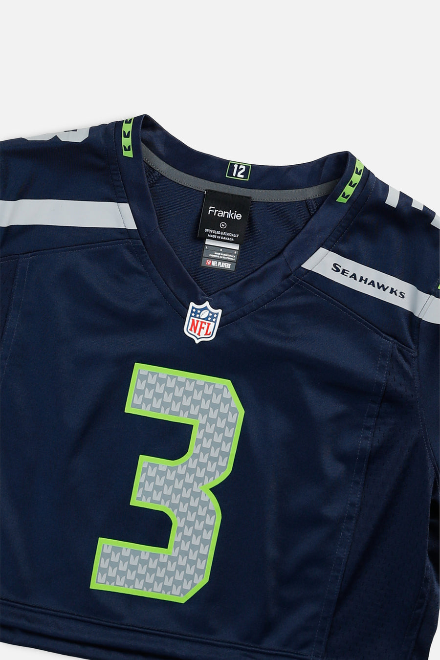 Rework Crop Seattle Seahawks NFL Jersey - M