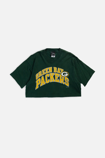 Rework Green Bay Packers NFL Crop Tee - L