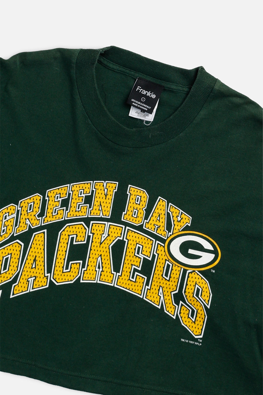 Rework Green Bay Packers NFL Crop Tee - L