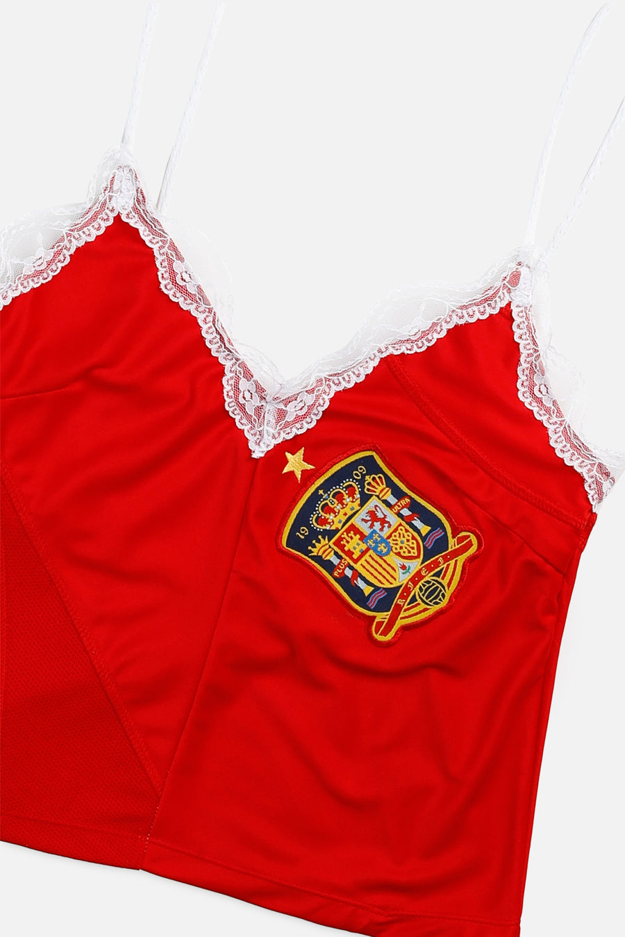 Rework Spain Soccer Lace Tank - XS