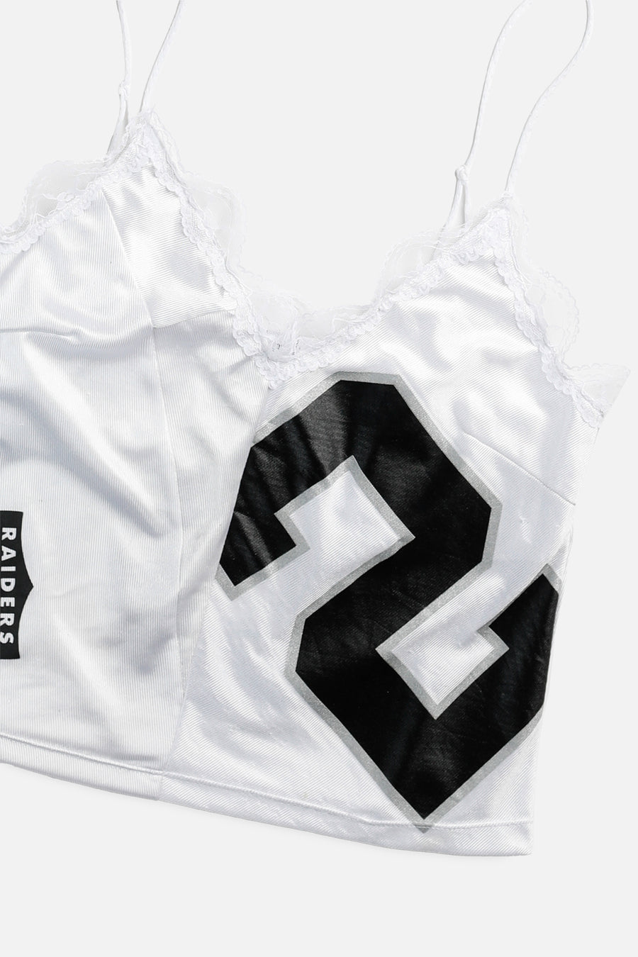 Rework Las Vegas Raiders NFL Lace Tank - M