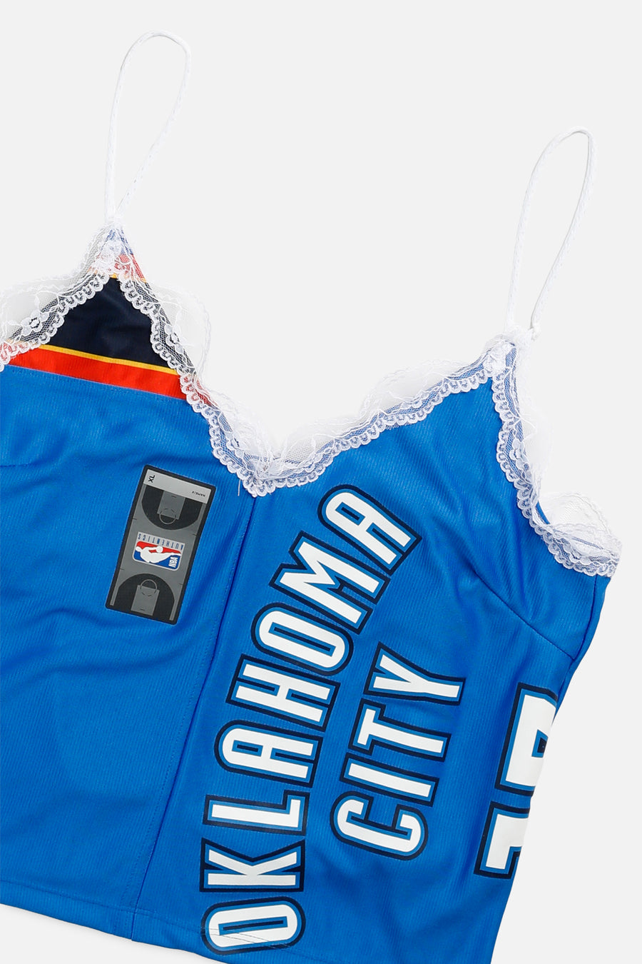 Rework Oklahoma City Thunder NBA Lace Tank - L