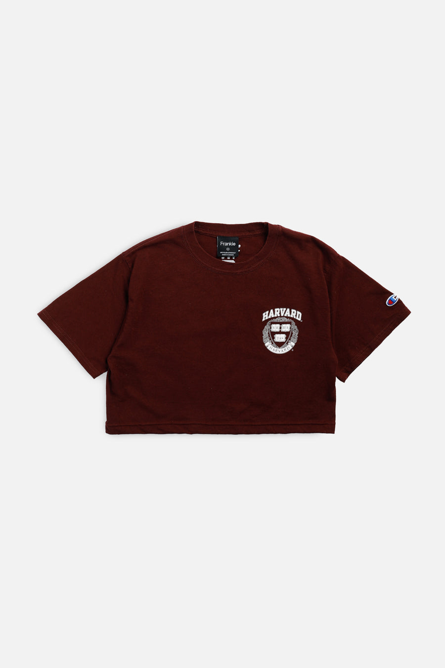 Rework Harvard Crop Tee - XS