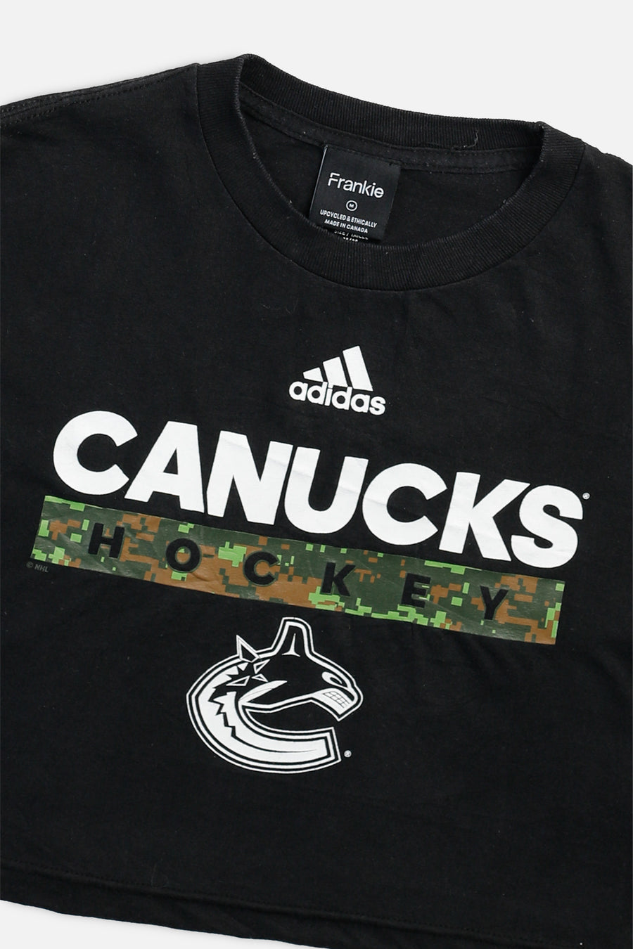 Rework Vancouver Canucks NHL Crop Tee - M