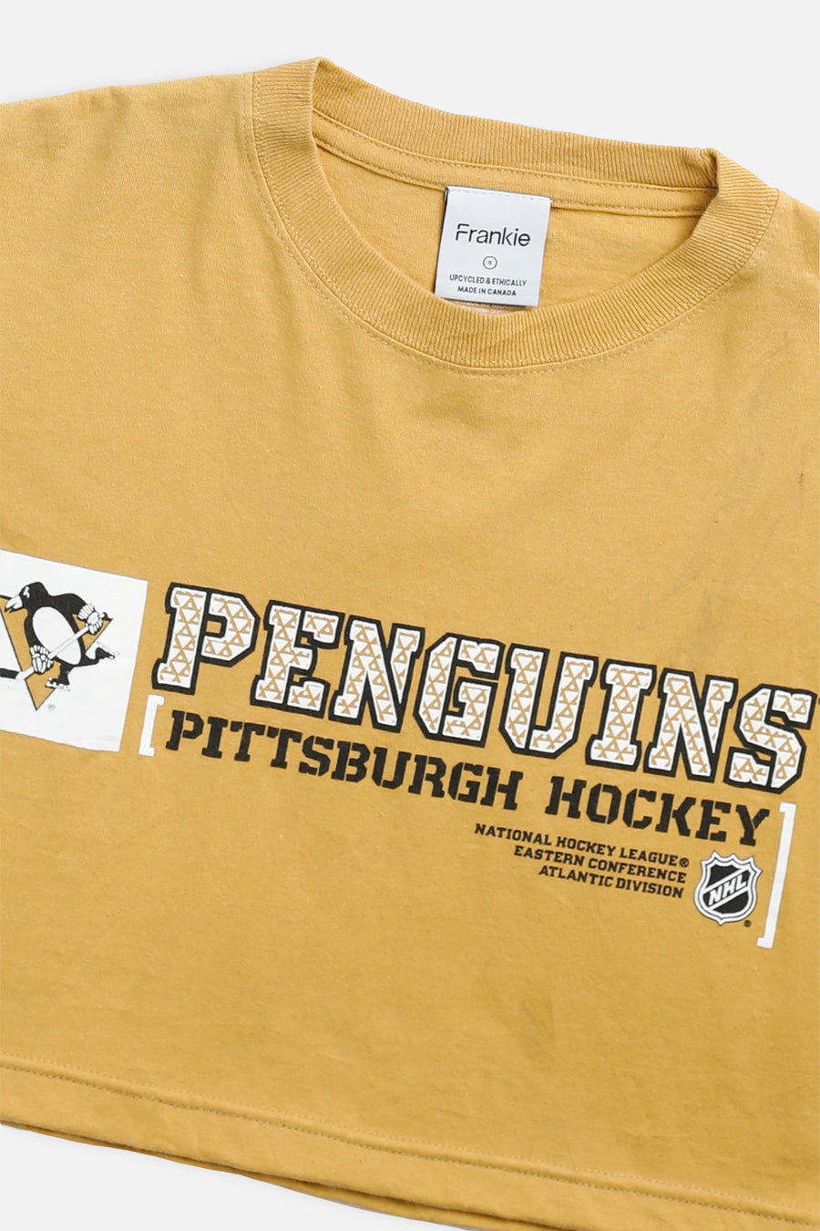 Rework Pittsburgh Penguins NHL Crop Tee - S