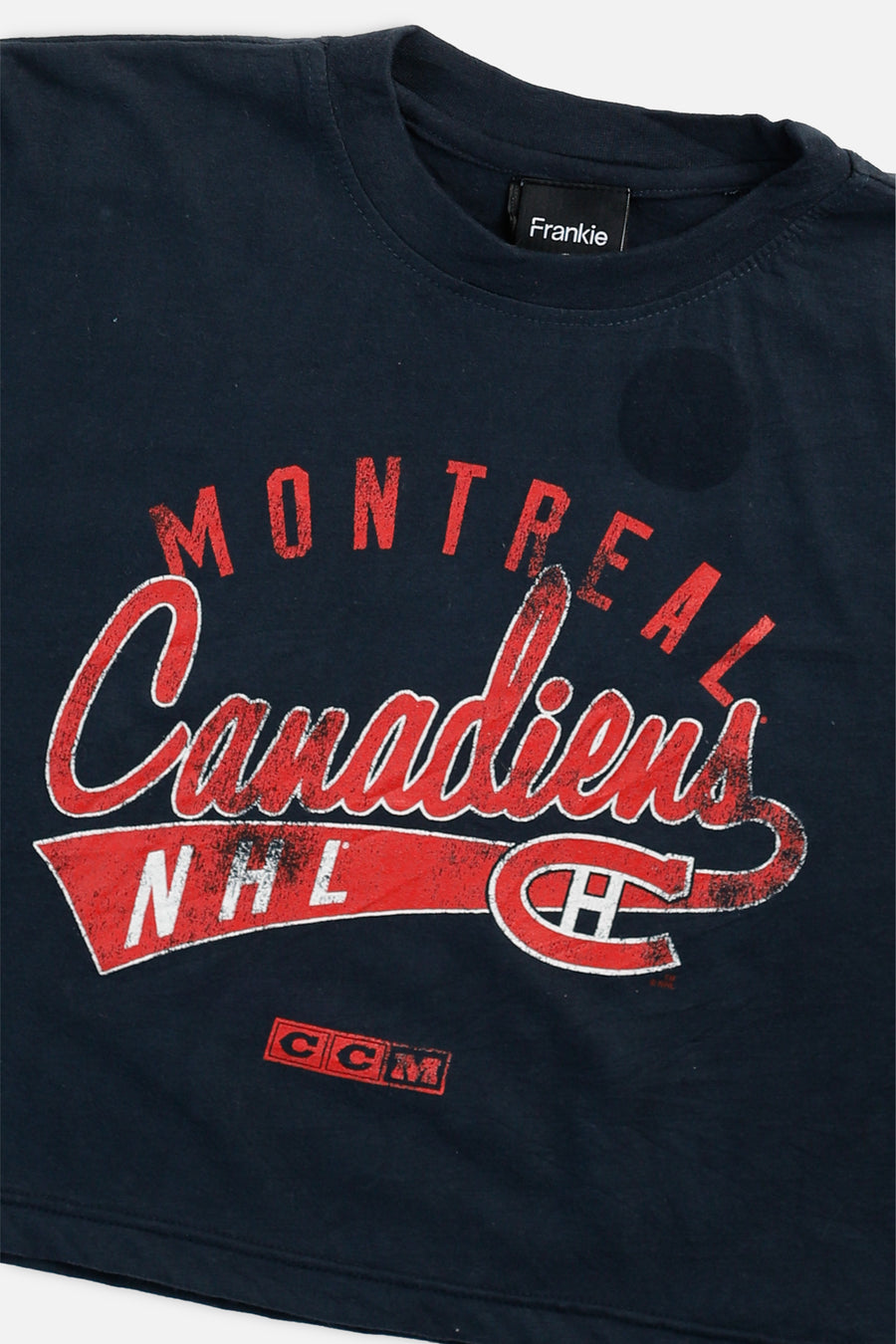 Rework Montreal Canadiens NHL Crop Tee - L