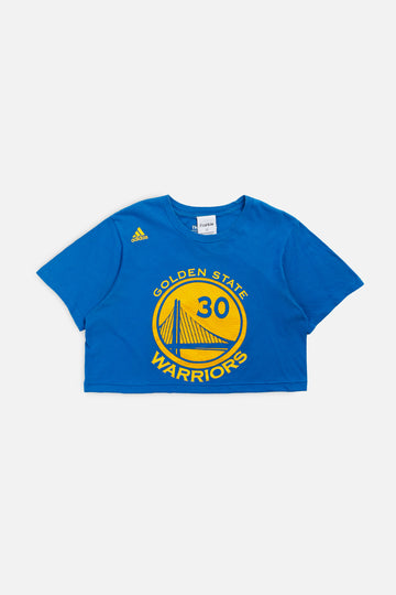 Rework Golden State Warriors NBA Crop Tee - XS