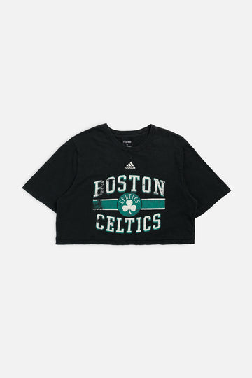 Rework Boston Celtics NBA Crop Tee - M