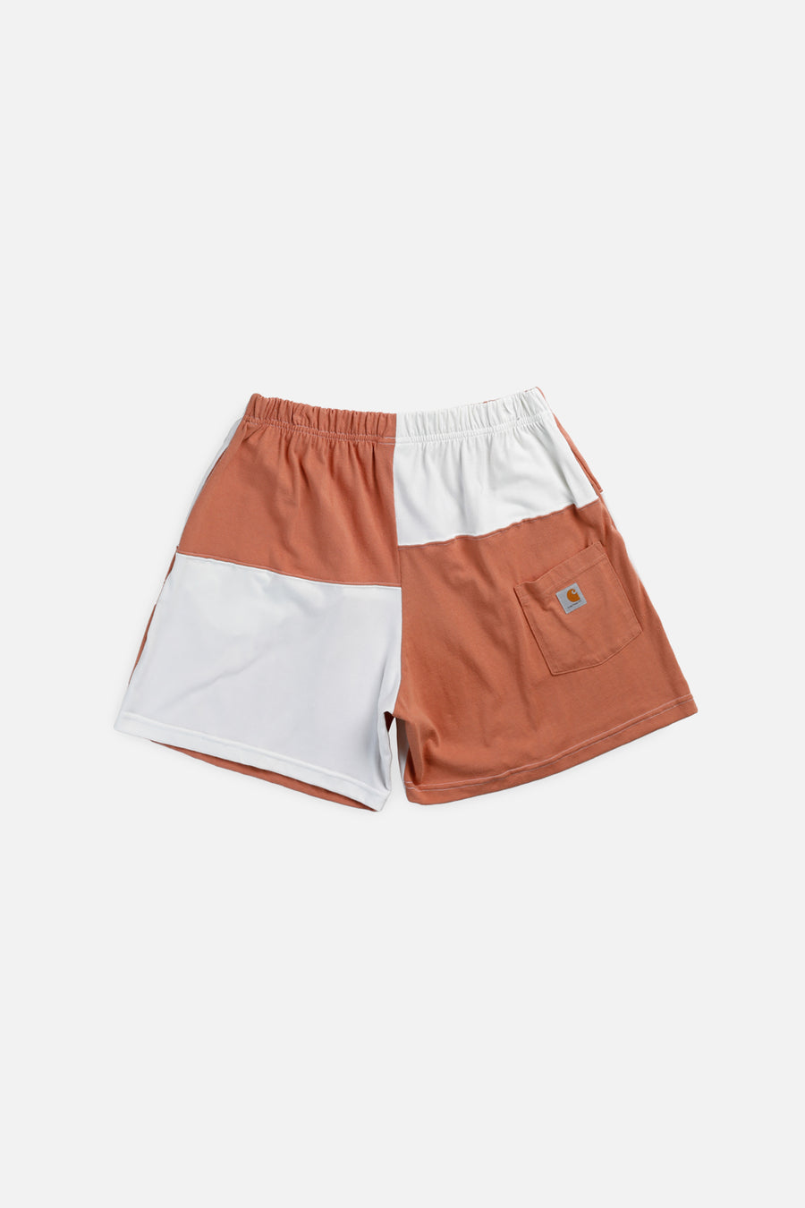 Unisex Rework Carhartt Patchwork Tee Shorts - L